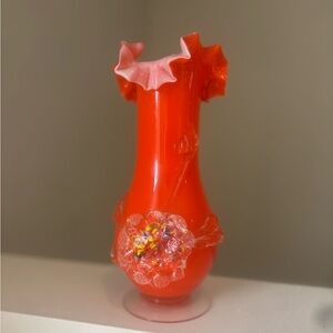 Retro Hand Blown Colourful Vase
